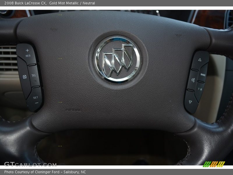 Gold Mist Metallic / Neutral 2008 Buick LaCrosse CX