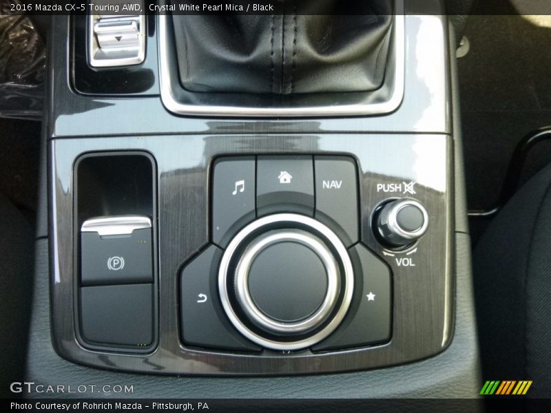 Crystal White Pearl Mica / Black 2016 Mazda CX-5 Touring AWD