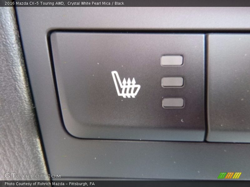 Crystal White Pearl Mica / Black 2016 Mazda CX-5 Touring AWD