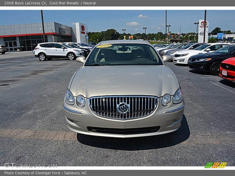 Gold Mist Metallic / Neutral 2008 Buick LaCrosse CX