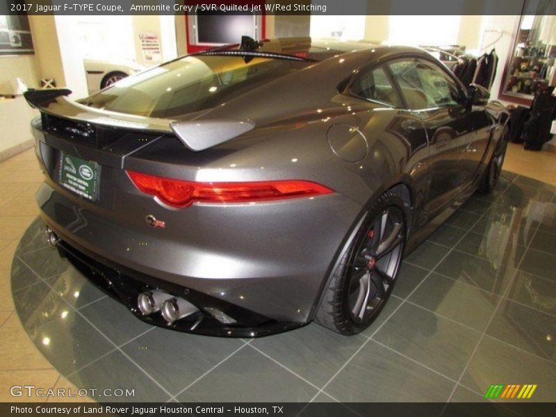 Ammonite Grey / SVR Quilted Jet W/Red Stitching 2017 Jaguar F-TYPE Coupe