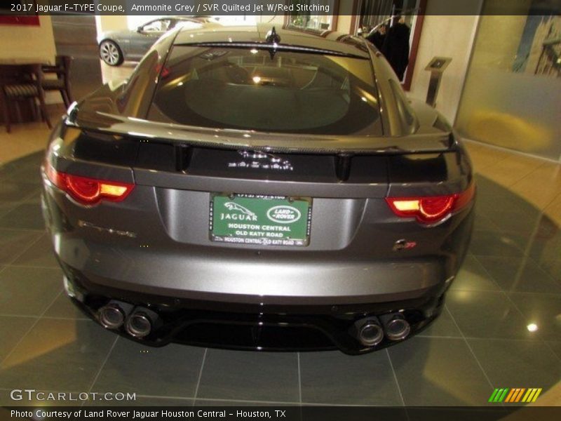 Ammonite Grey / SVR Quilted Jet W/Red Stitching 2017 Jaguar F-TYPE Coupe