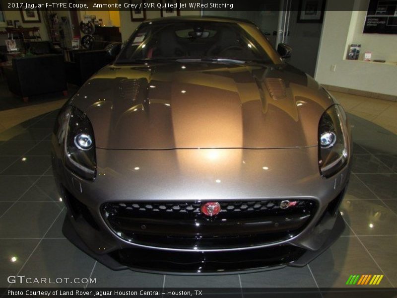 Ammonite Grey / SVR Quilted Jet W/Red Stitching 2017 Jaguar F-TYPE Coupe