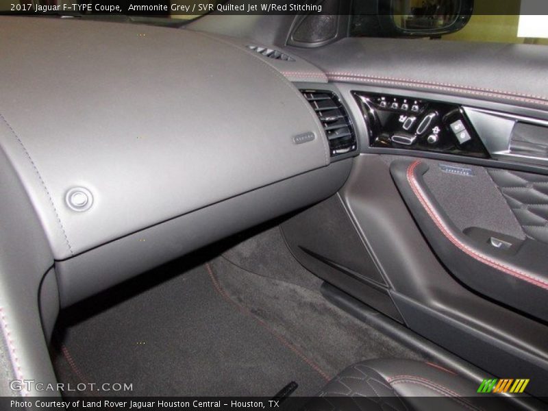 Ammonite Grey / SVR Quilted Jet W/Red Stitching 2017 Jaguar F-TYPE Coupe