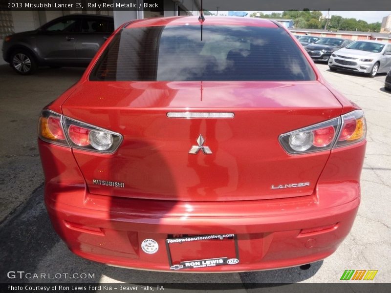 Rally Red Metallic / Black 2013 Mitsubishi Lancer ES
