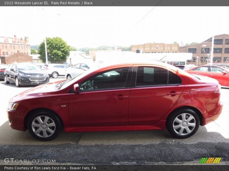 Rally Red Metallic / Black 2013 Mitsubishi Lancer ES