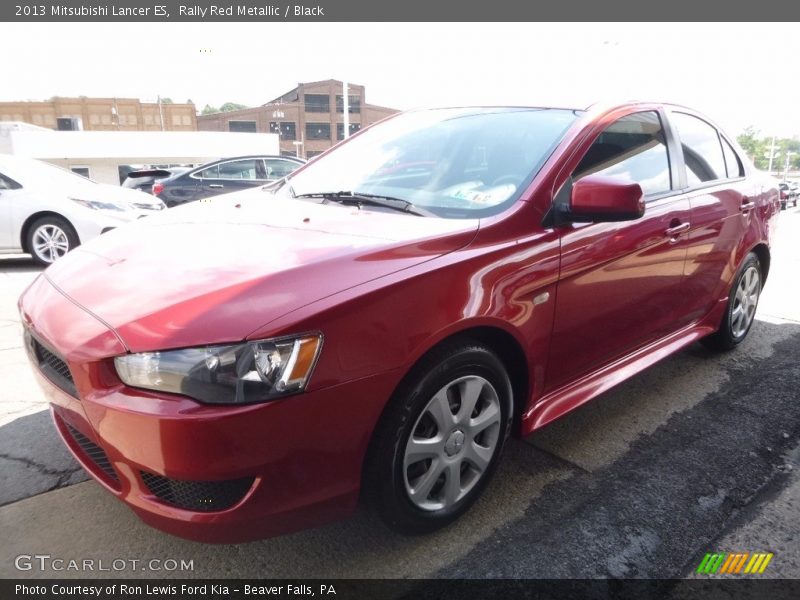Rally Red Metallic / Black 2013 Mitsubishi Lancer ES