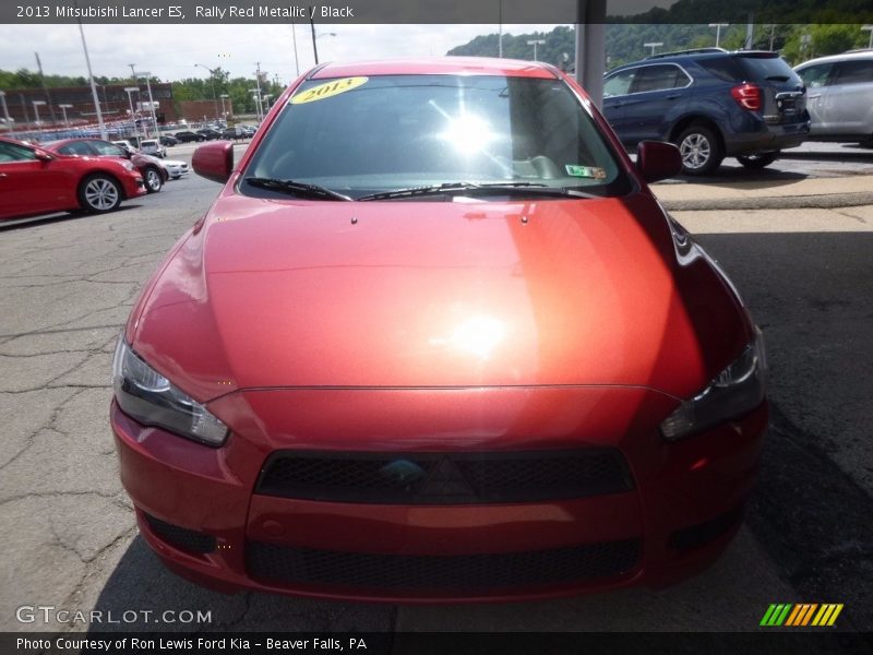 Rally Red Metallic / Black 2013 Mitsubishi Lancer ES