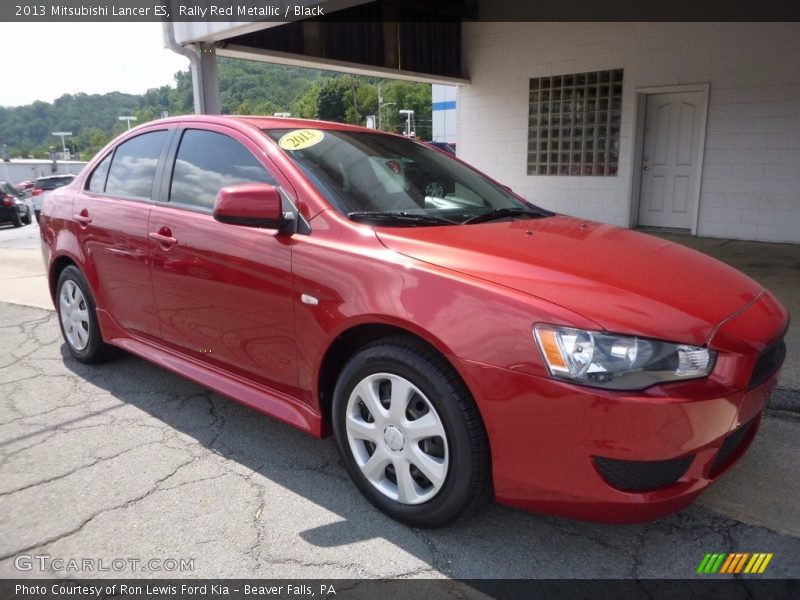 Rally Red Metallic / Black 2013 Mitsubishi Lancer ES