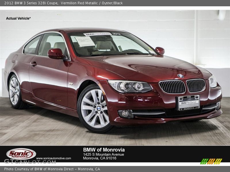 Vermilion Red Metallic / Oyster/Black 2012 BMW 3 Series 328i Coupe