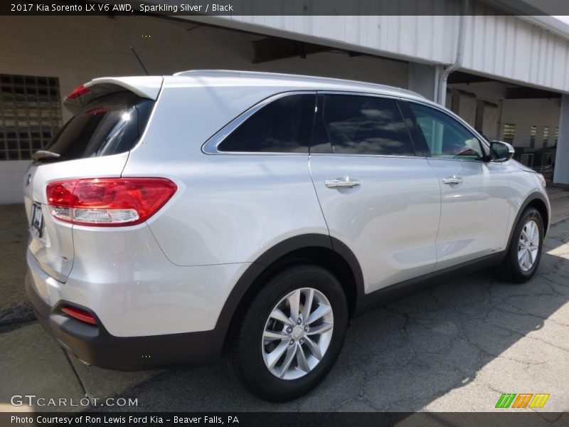 Sparkling Silver / Black 2017 Kia Sorento LX V6 AWD