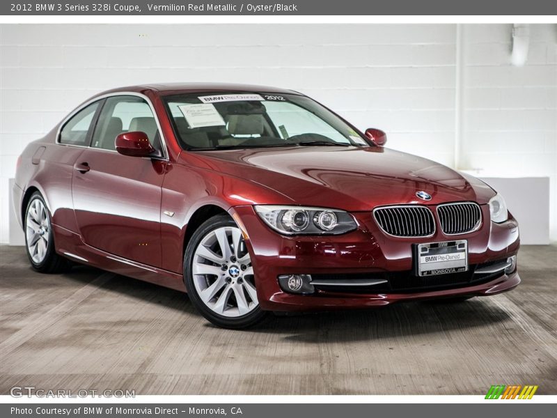 Vermilion Red Metallic / Oyster/Black 2012 BMW 3 Series 328i Coupe