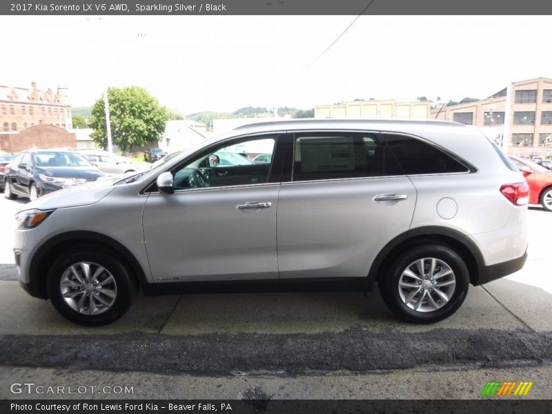 Sparkling Silver / Black 2017 Kia Sorento LX V6 AWD