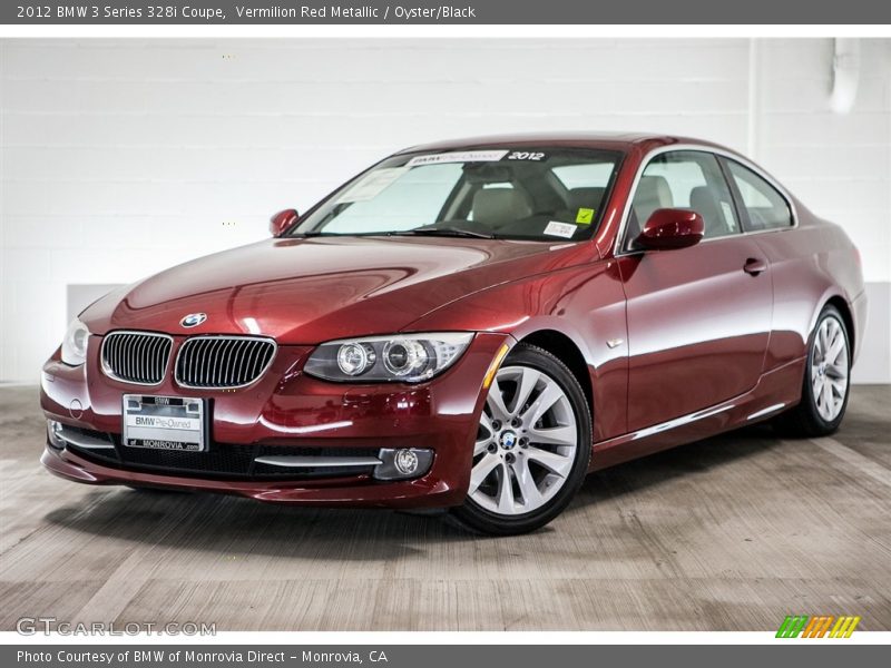 Vermilion Red Metallic / Oyster/Black 2012 BMW 3 Series 328i Coupe