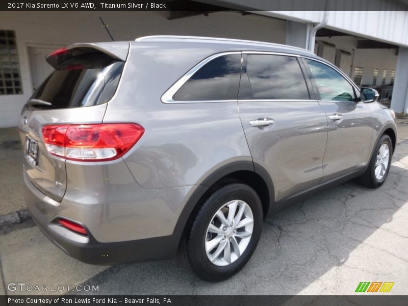 Titanium Silver / Black 2017 Kia Sorento LX V6 AWD