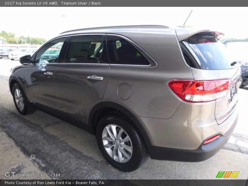 Titanium Silver / Black 2017 Kia Sorento LX V6 AWD