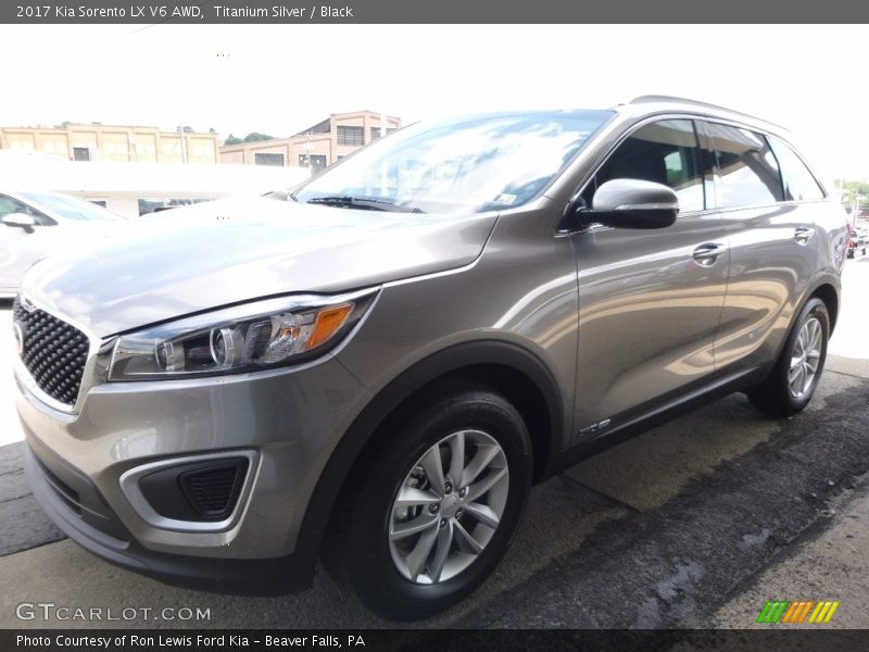 Titanium Silver / Black 2017 Kia Sorento LX V6 AWD