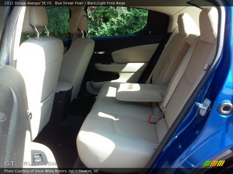 Blue Streak Pearl / Black/Light Frost Beige 2012 Dodge Avenger SE V6