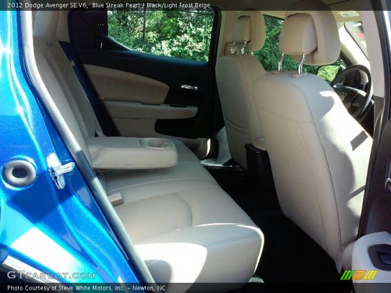 Blue Streak Pearl / Black/Light Frost Beige 2012 Dodge Avenger SE V6