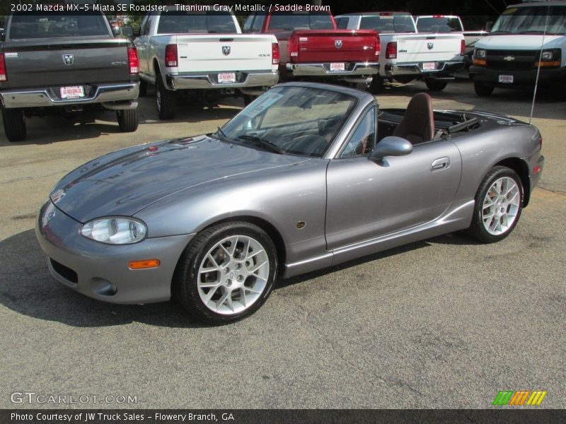 Front 3/4 View of 2002 MX-5 Miata SE Roadster