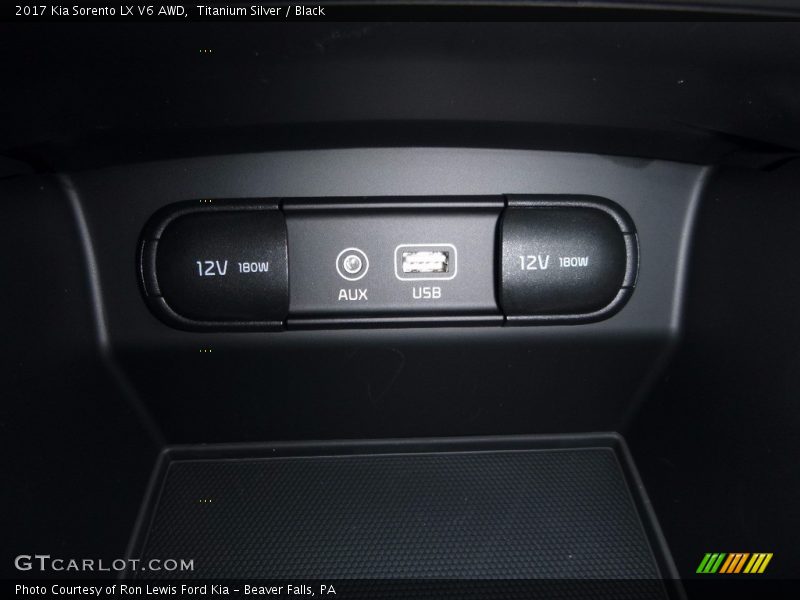 Titanium Silver / Black 2017 Kia Sorento LX V6 AWD