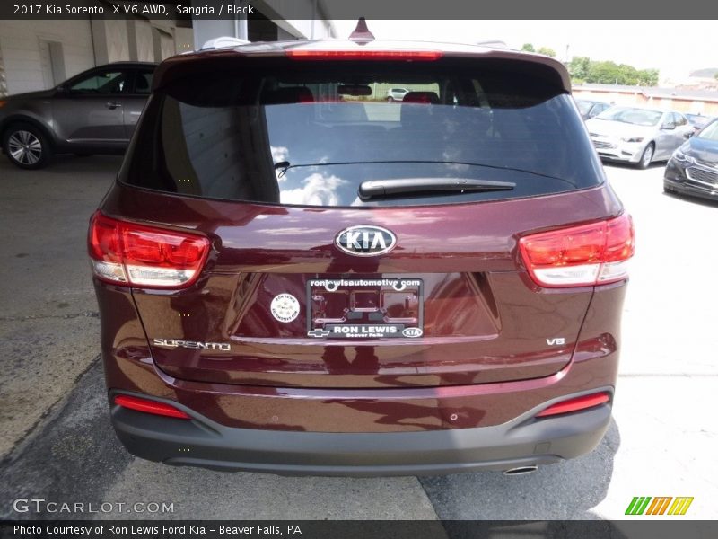 Sangria / Black 2017 Kia Sorento LX V6 AWD