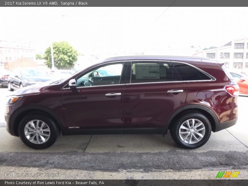 Sangria / Black 2017 Kia Sorento LX V6 AWD