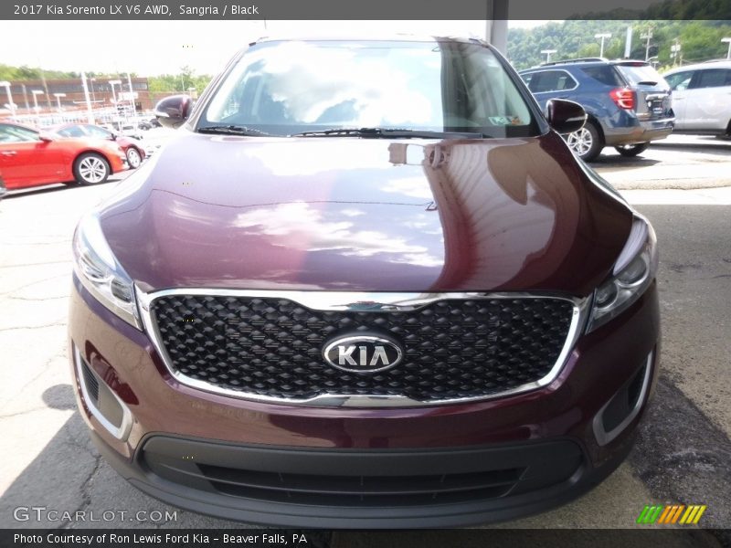 Sangria / Black 2017 Kia Sorento LX V6 AWD