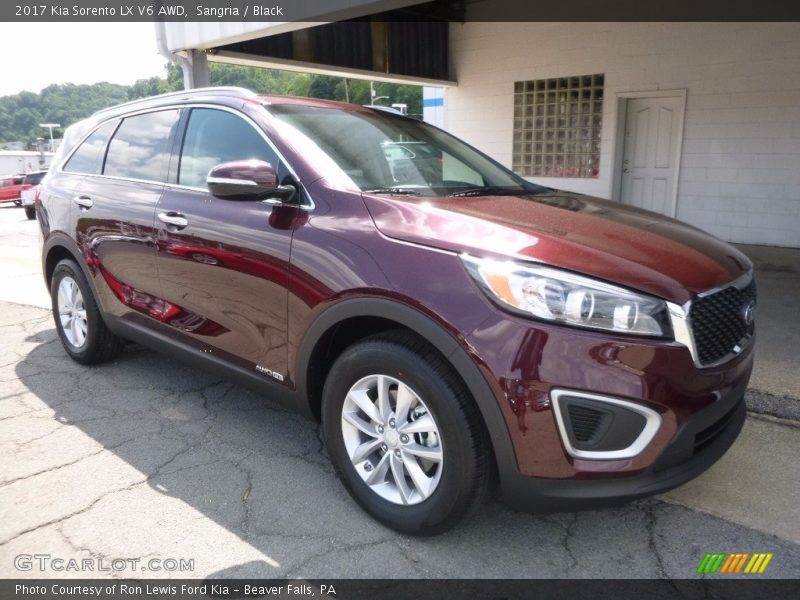 Sangria / Black 2017 Kia Sorento LX V6 AWD