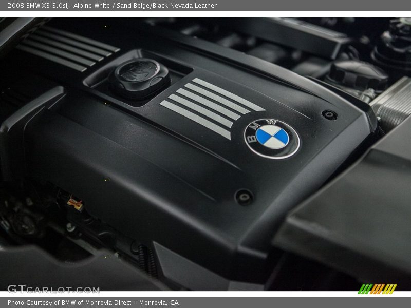 Alpine White / Sand Beige/Black Nevada Leather 2008 BMW X3 3.0si