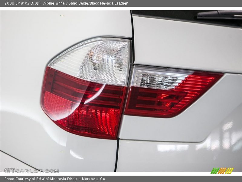 Alpine White / Sand Beige/Black Nevada Leather 2008 BMW X3 3.0si