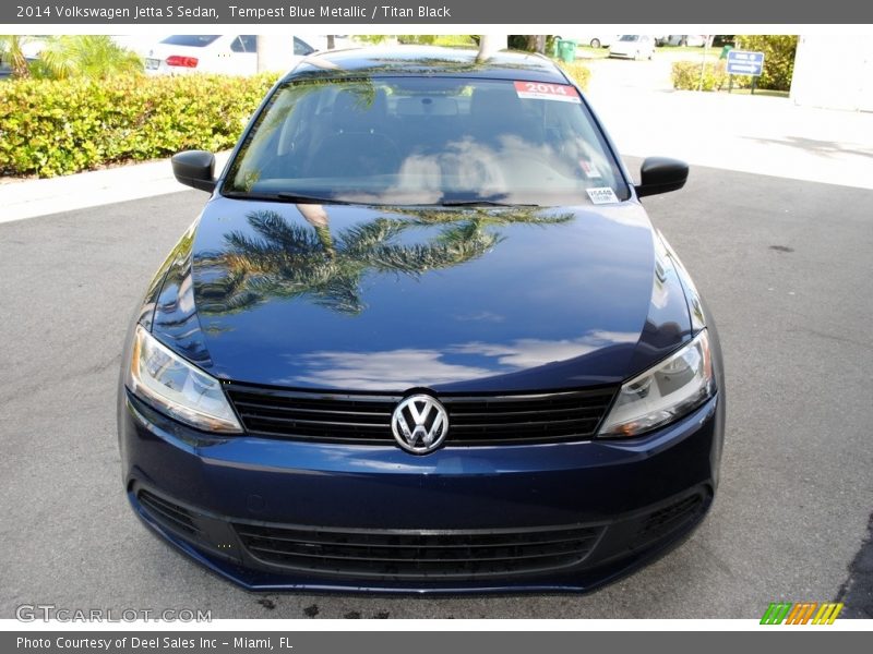 Tempest Blue Metallic / Titan Black 2014 Volkswagen Jetta S Sedan