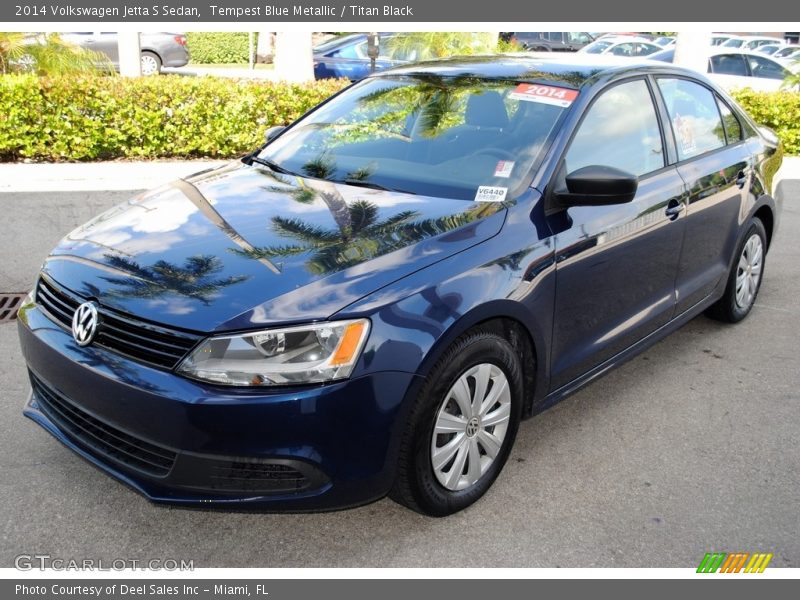 Tempest Blue Metallic / Titan Black 2014 Volkswagen Jetta S Sedan