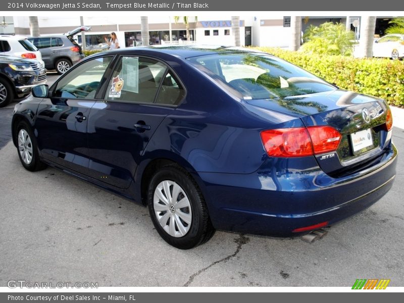 Tempest Blue Metallic / Titan Black 2014 Volkswagen Jetta S Sedan