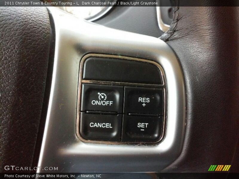Dark Charcoal Pearl / Black/Light Graystone 2011 Chrysler Town & Country Touring - L
