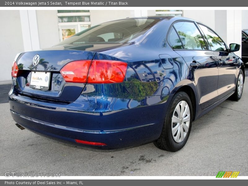 Tempest Blue Metallic / Titan Black 2014 Volkswagen Jetta S Sedan