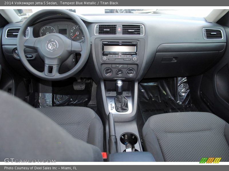 Tempest Blue Metallic / Titan Black 2014 Volkswagen Jetta S Sedan