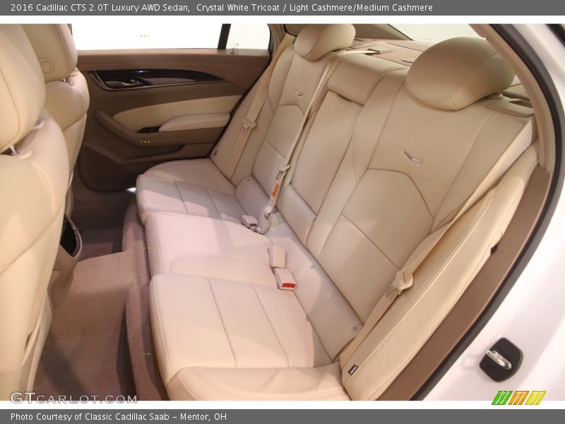 Crystal White Tricoat / Light Cashmere/Medium Cashmere 2016 Cadillac CTS 2.0T Luxury AWD Sedan