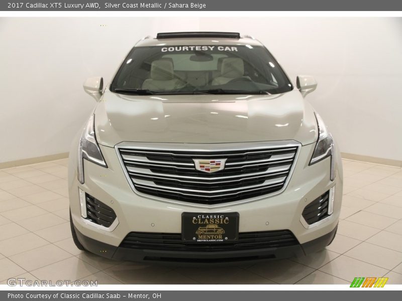 Silver Coast Metallic / Sahara Beige 2017 Cadillac XT5 Luxury AWD