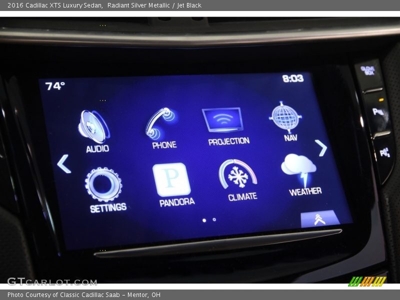 Radiant Silver Metallic / Jet Black 2016 Cadillac XTS Luxury Sedan