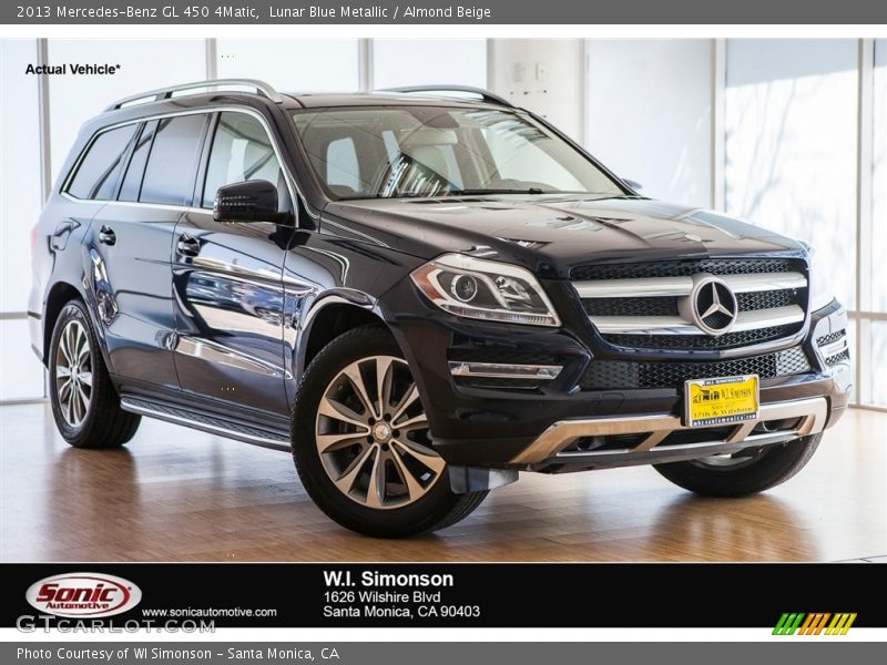 Lunar Blue Metallic / Almond Beige 2013 Mercedes-Benz GL 450 4Matic