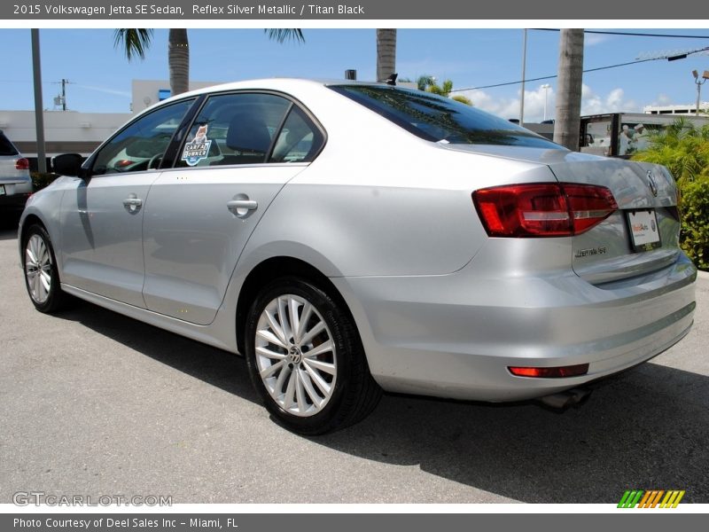 Reflex Silver Metallic / Titan Black 2015 Volkswagen Jetta SE Sedan