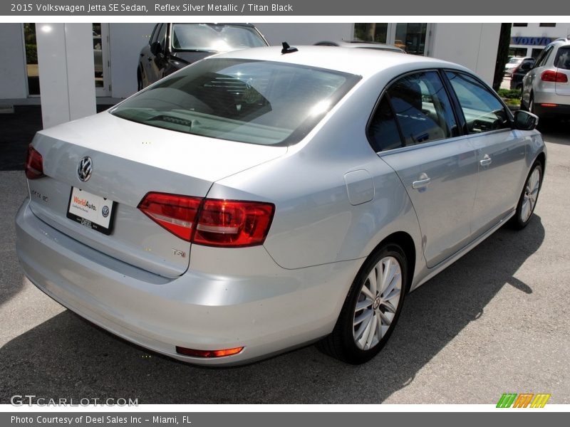 Reflex Silver Metallic / Titan Black 2015 Volkswagen Jetta SE Sedan