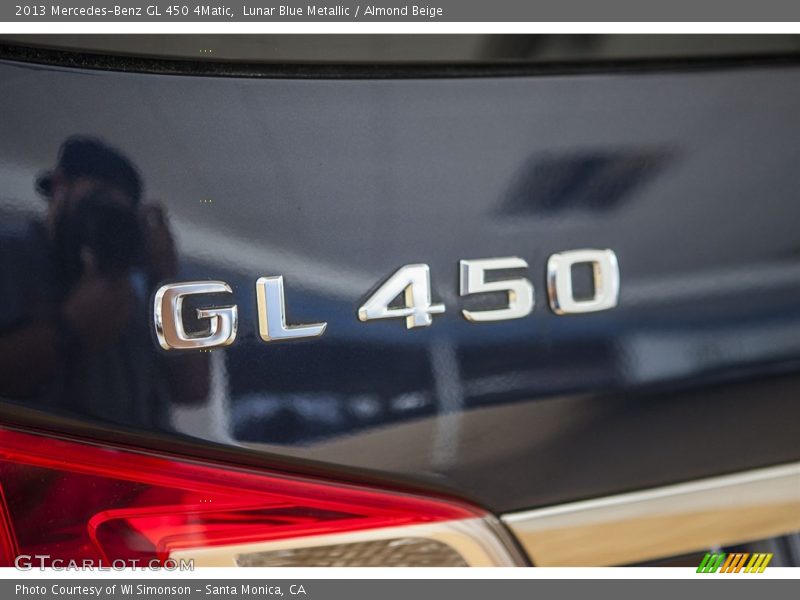 Lunar Blue Metallic / Almond Beige 2013 Mercedes-Benz GL 450 4Matic