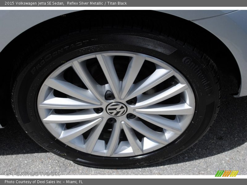 Reflex Silver Metallic / Titan Black 2015 Volkswagen Jetta SE Sedan