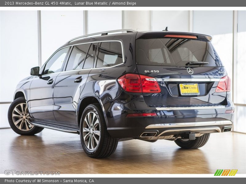 Lunar Blue Metallic / Almond Beige 2013 Mercedes-Benz GL 450 4Matic