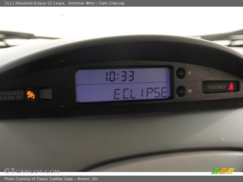 Northstar White / Dark Charcoal 2011 Mitsubishi Eclipse GS Coupe