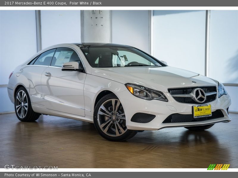 Polar White / Black 2017 Mercedes-Benz E 400 Coupe