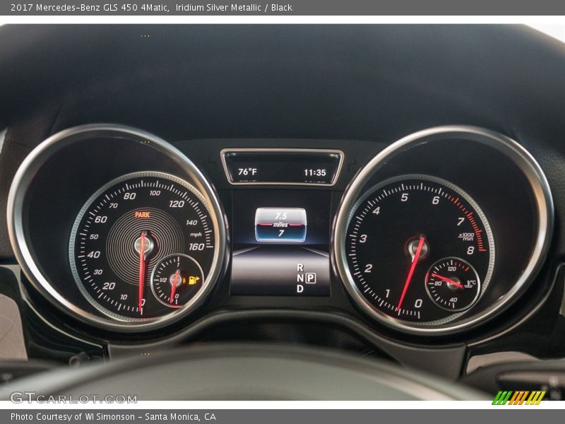 Iridium Silver Metallic / Black 2017 Mercedes-Benz GLS 450 4Matic