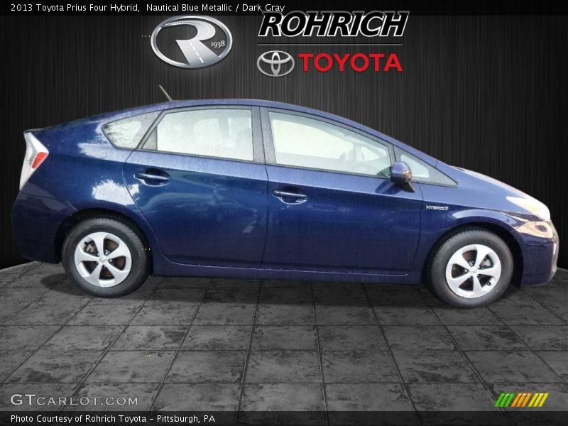 Nautical Blue Metallic / Dark Gray 2013 Toyota Prius Four Hybrid
